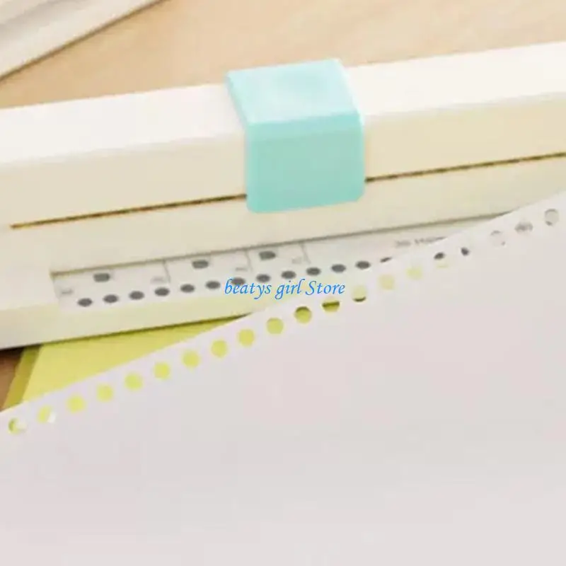 C7AB 30 فتحة خرامة ورقية، 30 فتحة خرامة ورق يدوية لأوراق الأوراق السائبة واللوازم المكتبية #3