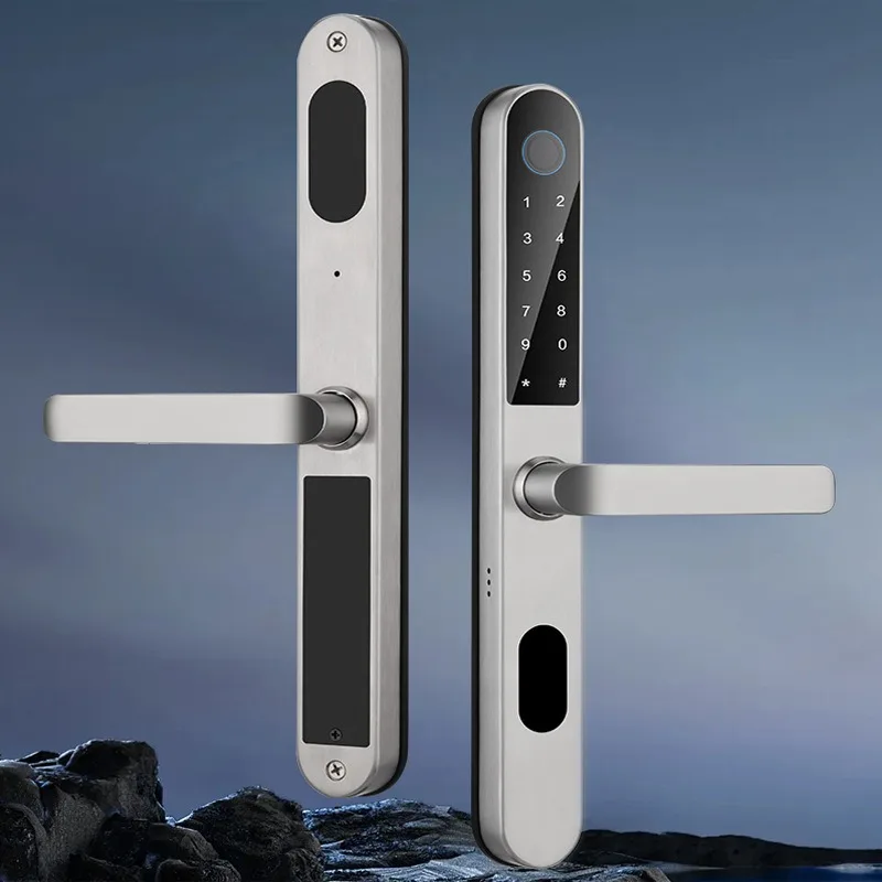 

Stainless steel fingerprint lock sliding door and window sliding door household waterproof electronic smart lock