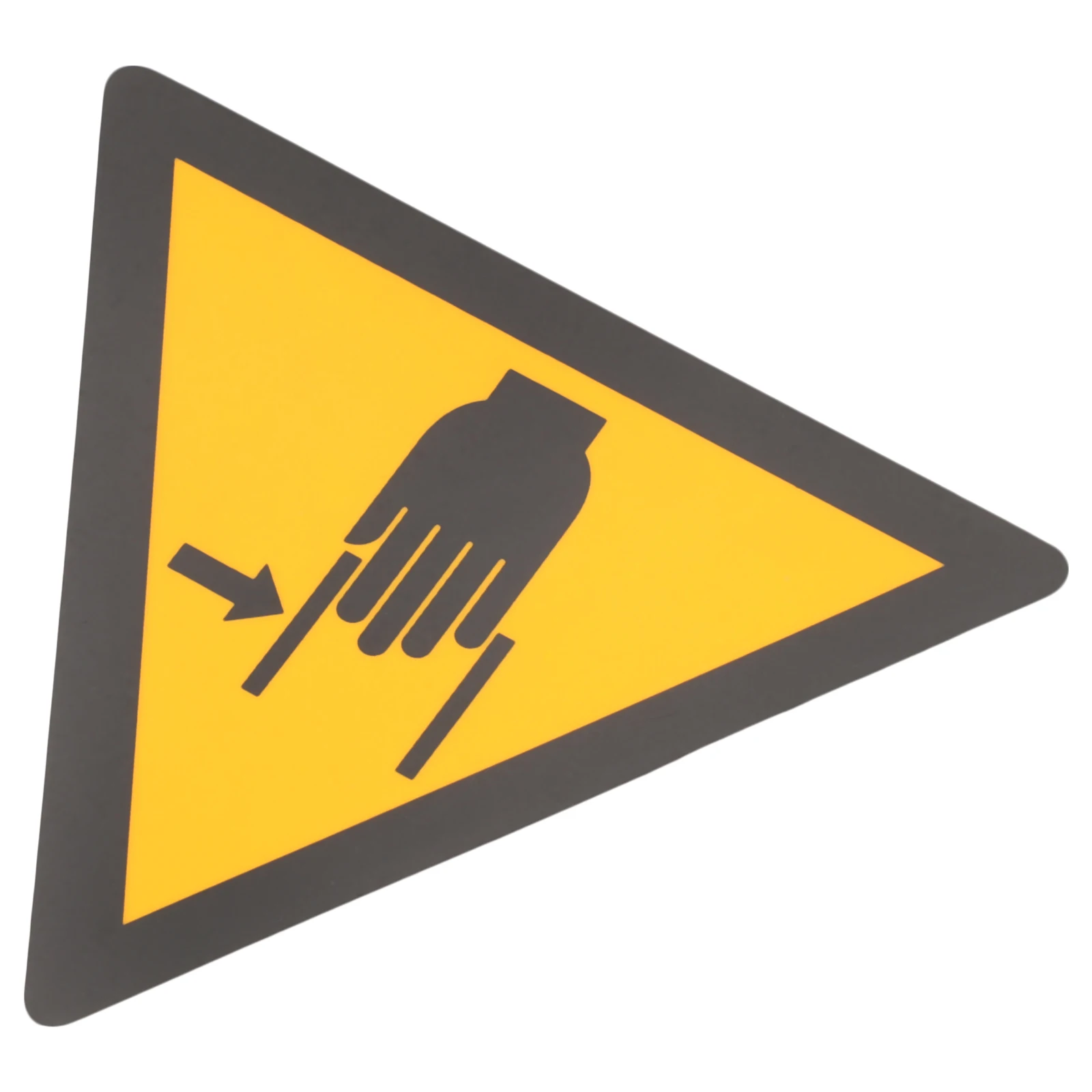 Hand Crushing Warning Sign Safety Identification Sticker Adhesive Label For Factory Construction Sites Traffic Safety