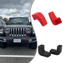 2 PCS Bumper Tow Hook Covers For Jeep Wrangler JK JL Gladiator JT 2007-2023 Front Bumpers Towball Protect Car Accessories