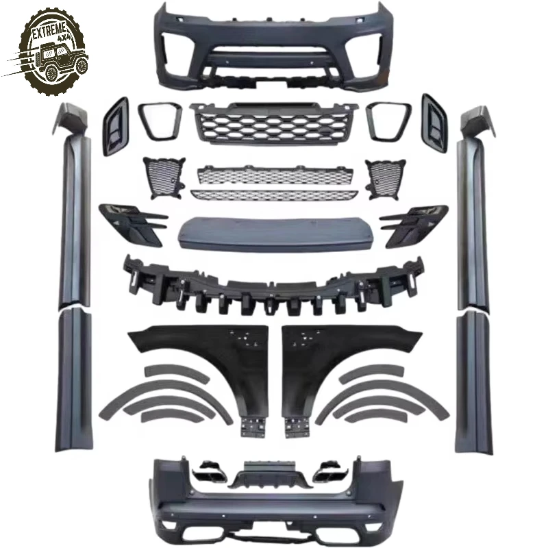 Hot Sale Upgrade to the Latest Look Bodykit Body Kit Sets 2018-2021 for Range Rover Sport SVR Car Body Parts 2013-2017