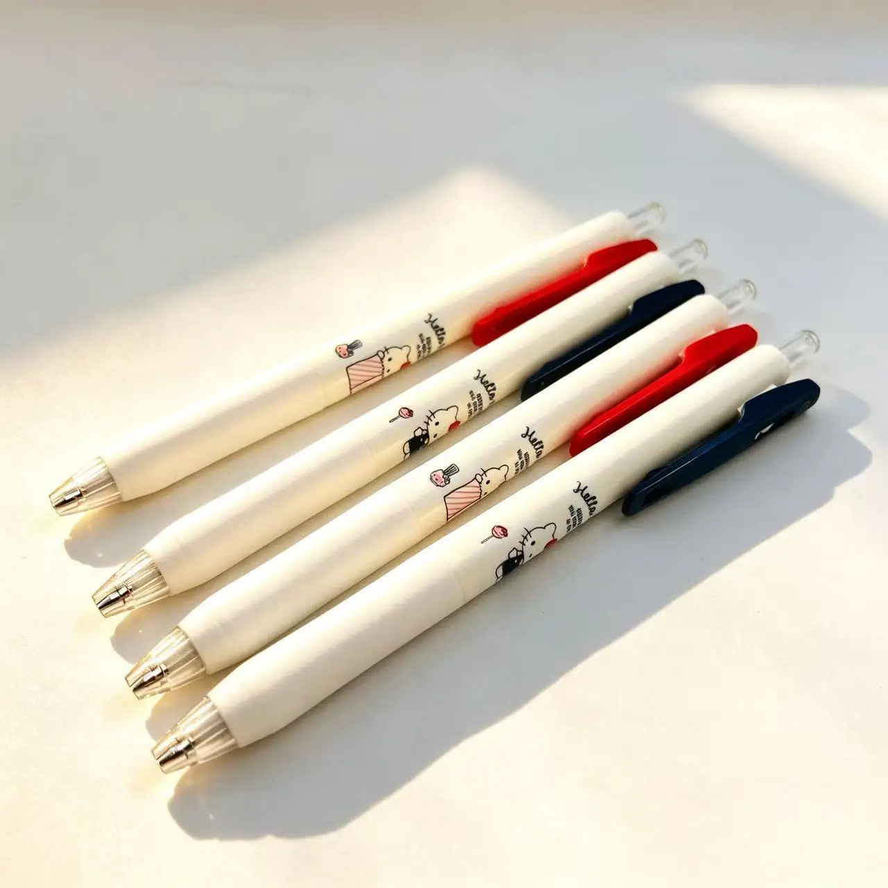 Hello Kitty Retractable Gel Pen 0.5mm Cartoon Kitty Cat Student Writing Pen