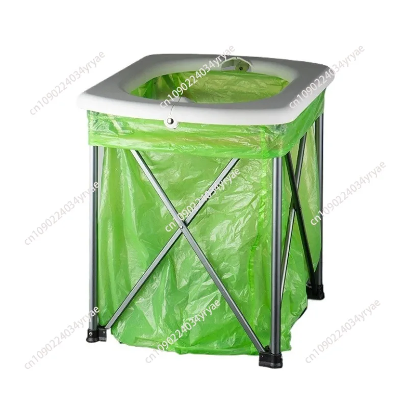 Outdoor Folding Toilet, Garbage Bin, Portable Self Driving Travel Car Toilet