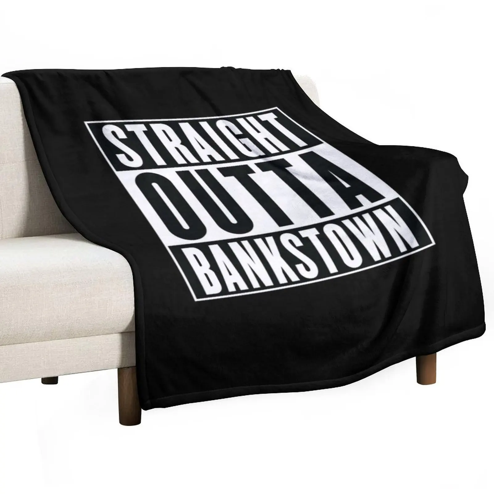 Straight Outta Bankstown Throw Blanket Softest Polar Picnic Blankets