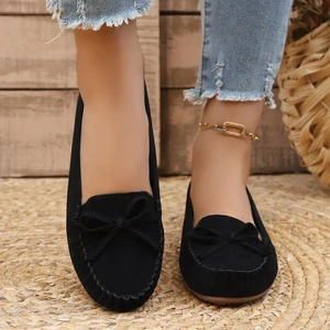 Spring and Autumn Elegant Round Toe Sexy Low Heel Casual Shoes Fashionable Best Selling New Comfortable Plus Size Women's Shoes