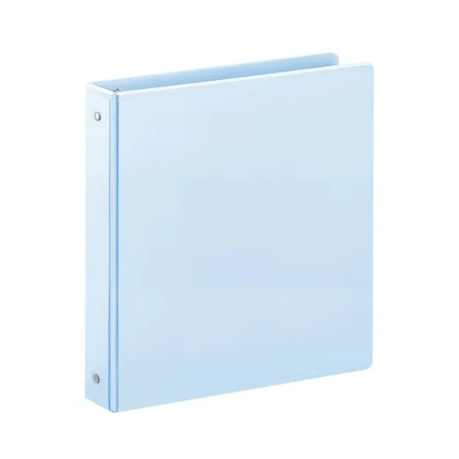 

1 Inch 3 Ring Binder, Clear 1'' View Presentation Binders with 2 Pockets, Fits 8.5 x 11 Letter Size, Durable Polypropylene, Non