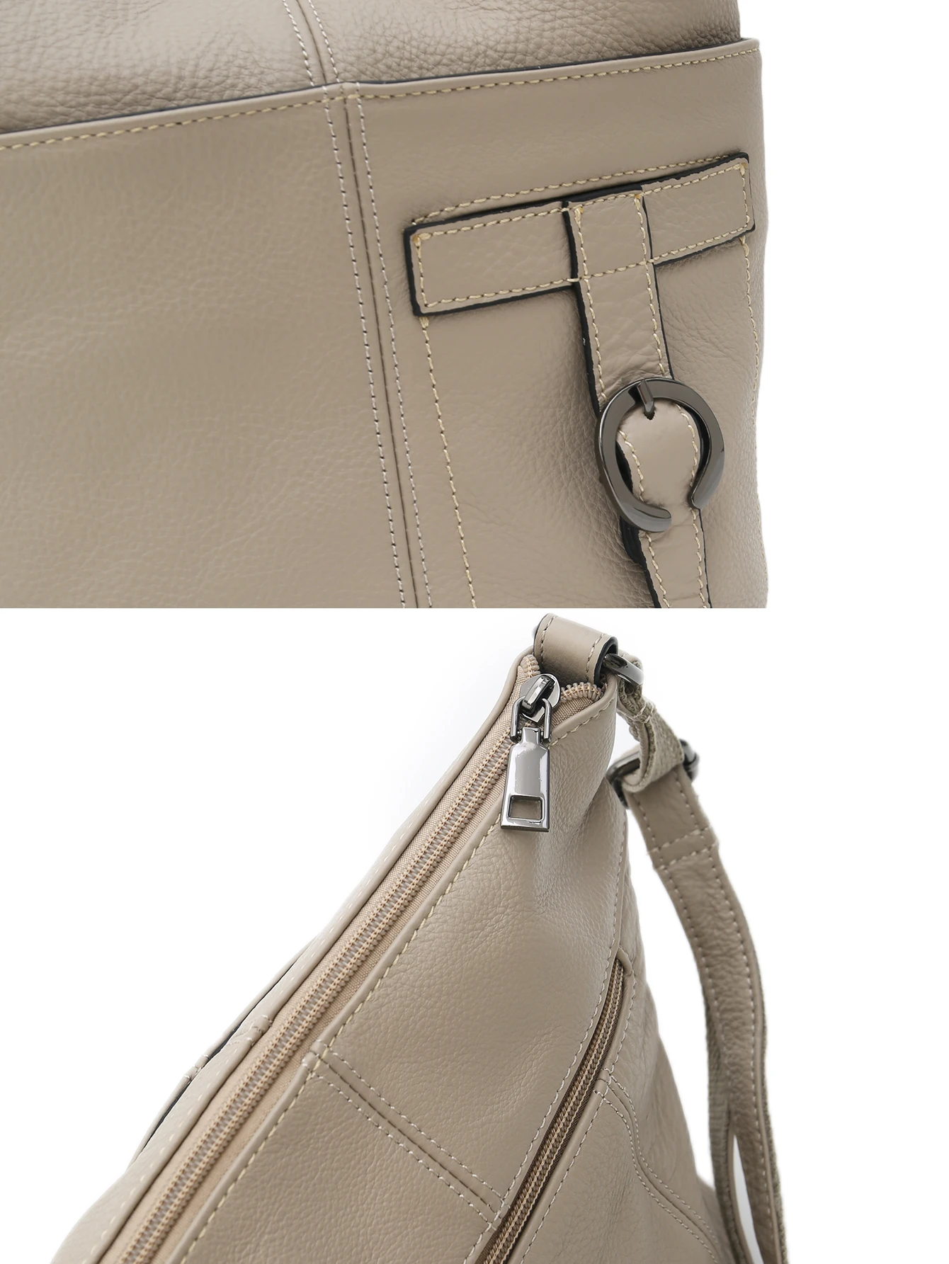 SC Brand Design Genuine Leather Shoulder Bag for Women Casual Versatile Style Multi Pockets Cross Body Handbag Daily Hobo Bucket