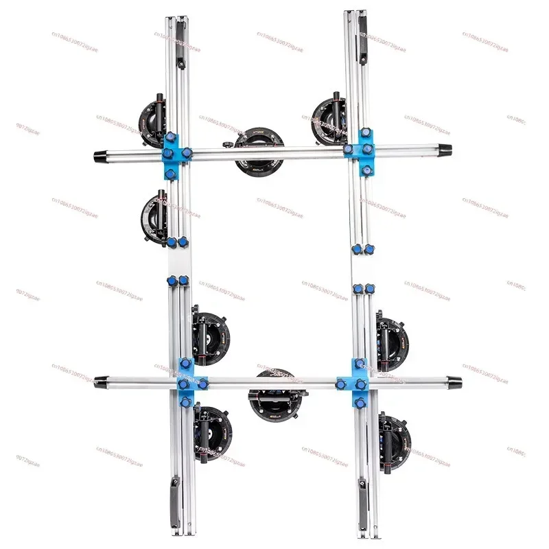 Large plate tile lifting frame splicer rock slab glass stone handling suction cup background wall installation paving tool