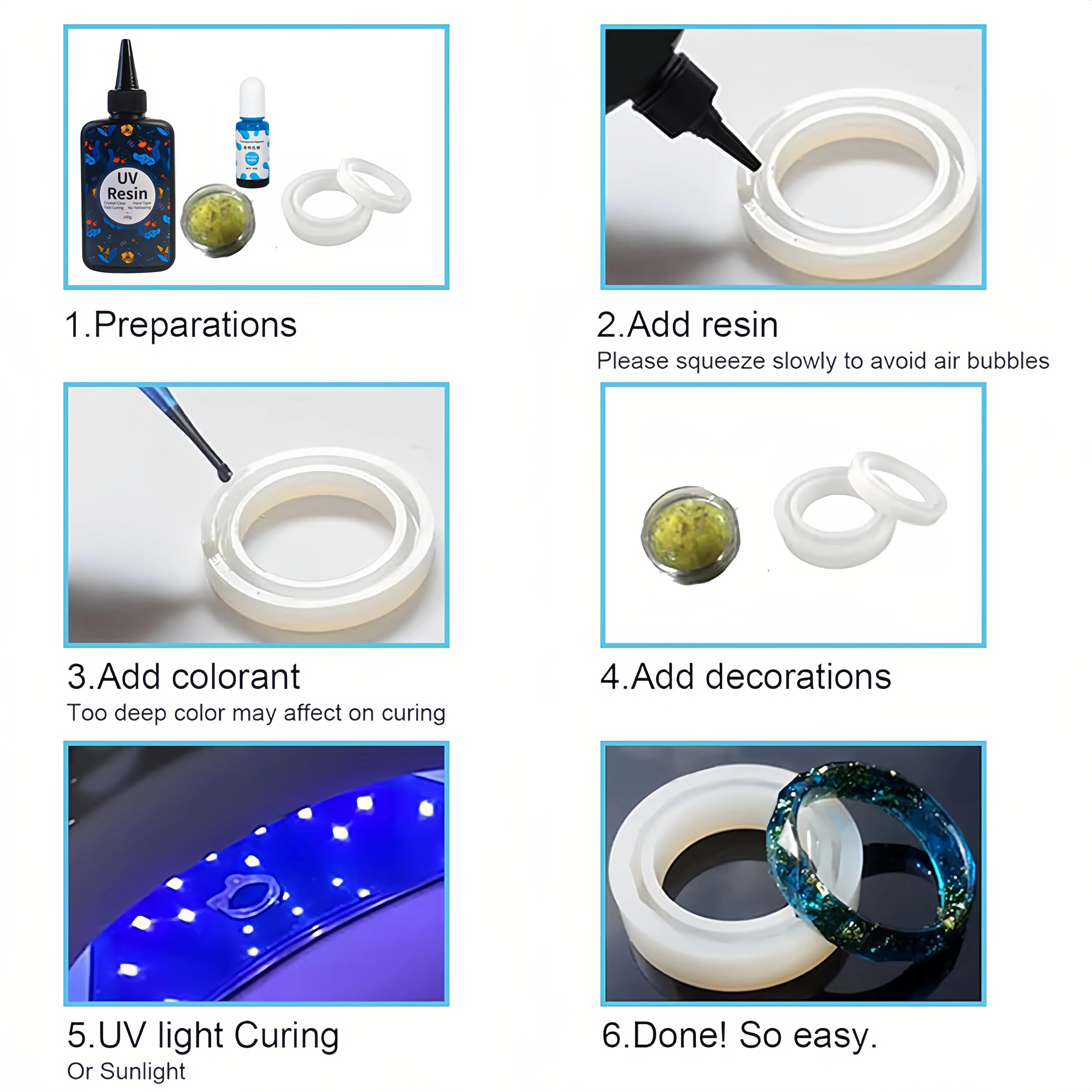 УФ-смола с УФ-светом - 200 г твердого типа кристально чистая модернизированная ультрафиолетовая быстроотверждаемая комплект для изготовления ювелирных изделий
