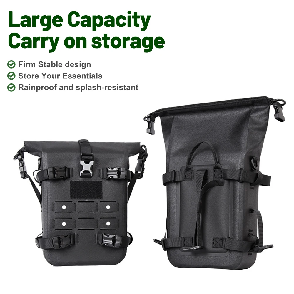 Multifunct Motorcycle Crash Bar Bag Waterproof Travel Outdoor Dry Luggage Roll Pack Bag