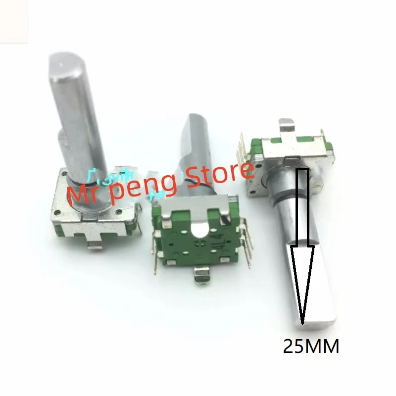 

3pcs for ALPHA EC11 encoder with switch 30 positioning 15 number pulse point handle length 25MM