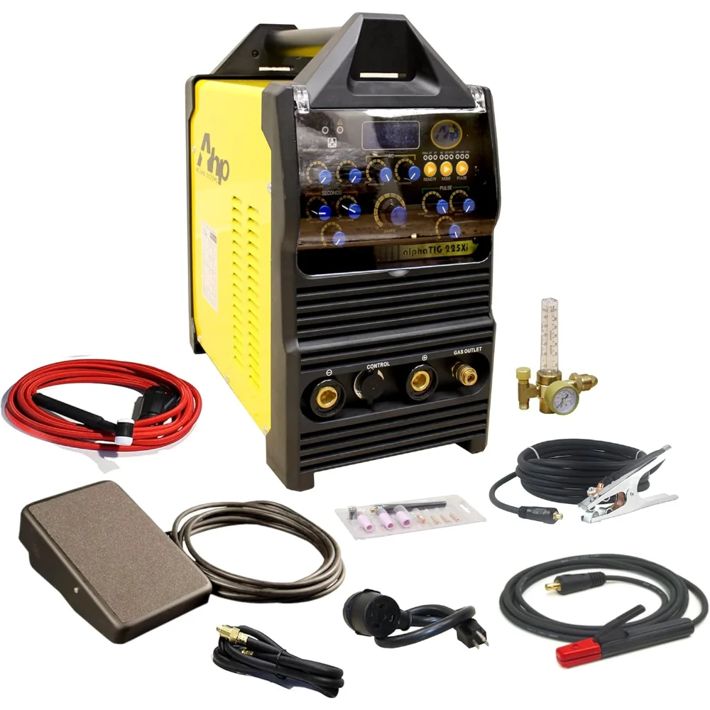 

2024 AHP Alpha-TIG 225Xi 200 Amp IGBT AC/DC Pulse TIG/Stick Welder 110v/220v Dual Voltage