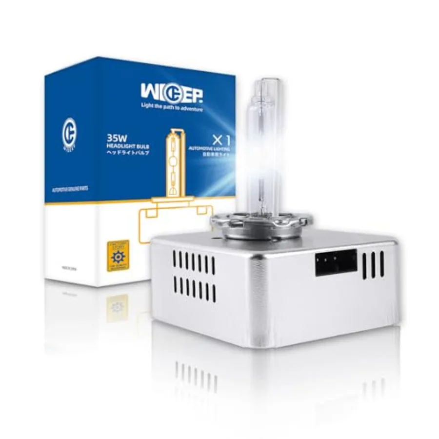 

Ксеноновая лампа HID для фар, холодный белый свет, 12В, 35Вт, замена для ближнего и дальнего света, 1 шт.