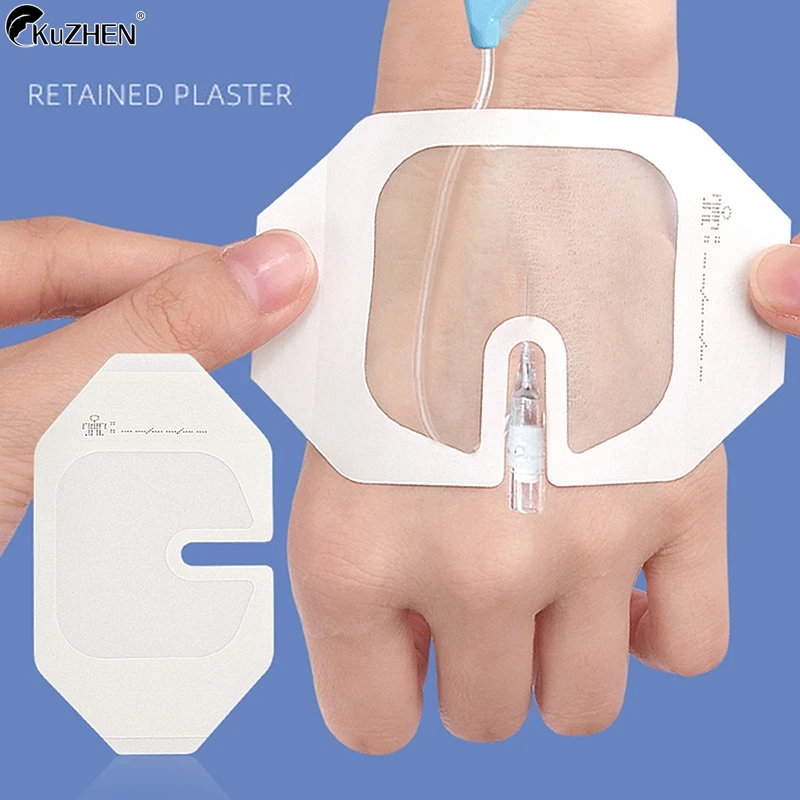 PU Transparent Visible Waterproof Dressing Tape Octagonal Invisible Sticker Indwelling Needle Duct Fixed Patch