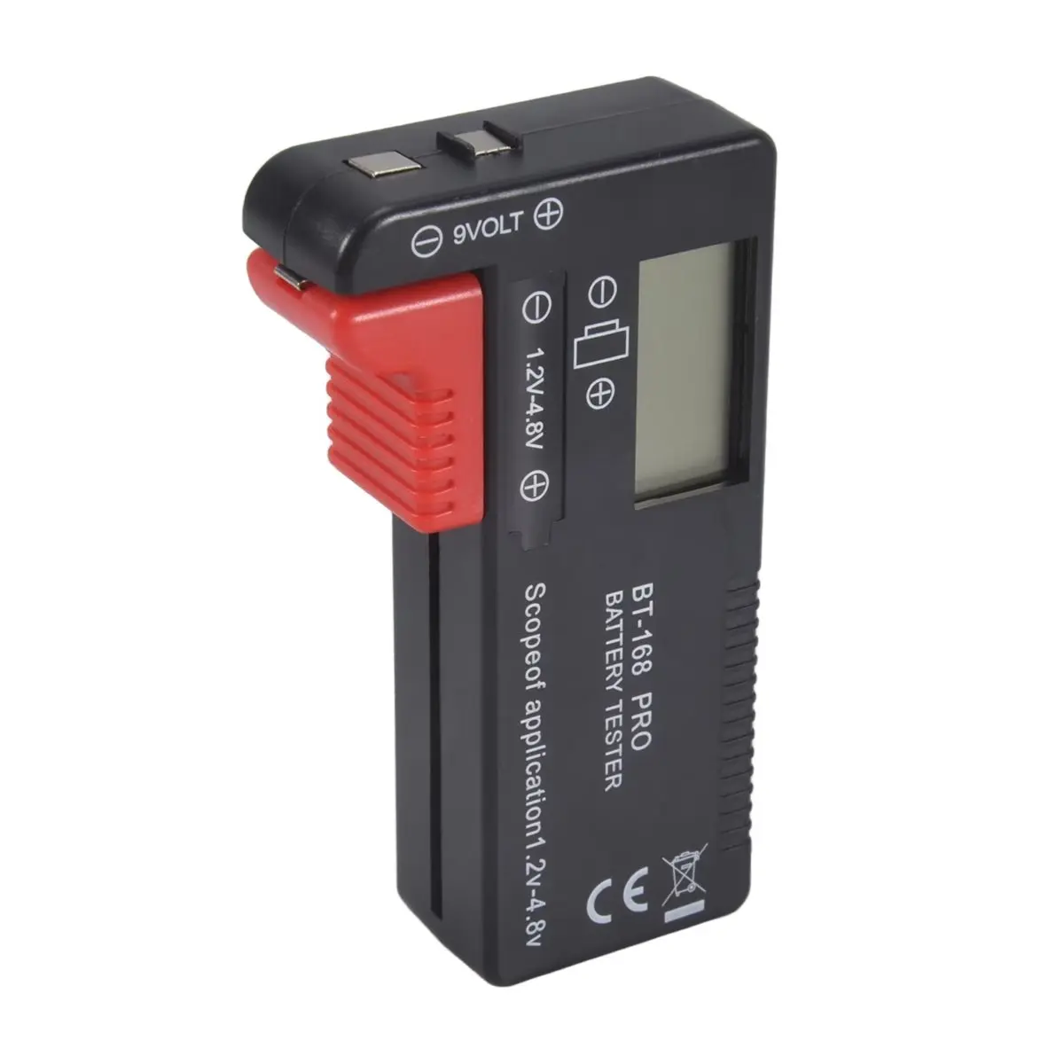 Compatible BT-168 PRO Battery Capacity Tester Digital Battery Checker Plastic Portable Cell Tester for AA 1.5V 9V