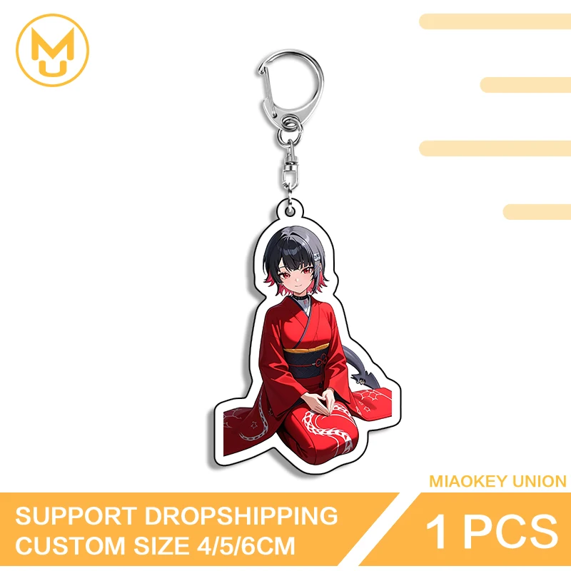 Kimono Kneel Sitting Zenless Zone Zero Ellen Joe Butt Premium Double Sided Key Chains Versatile Premium Costumes Jewelry