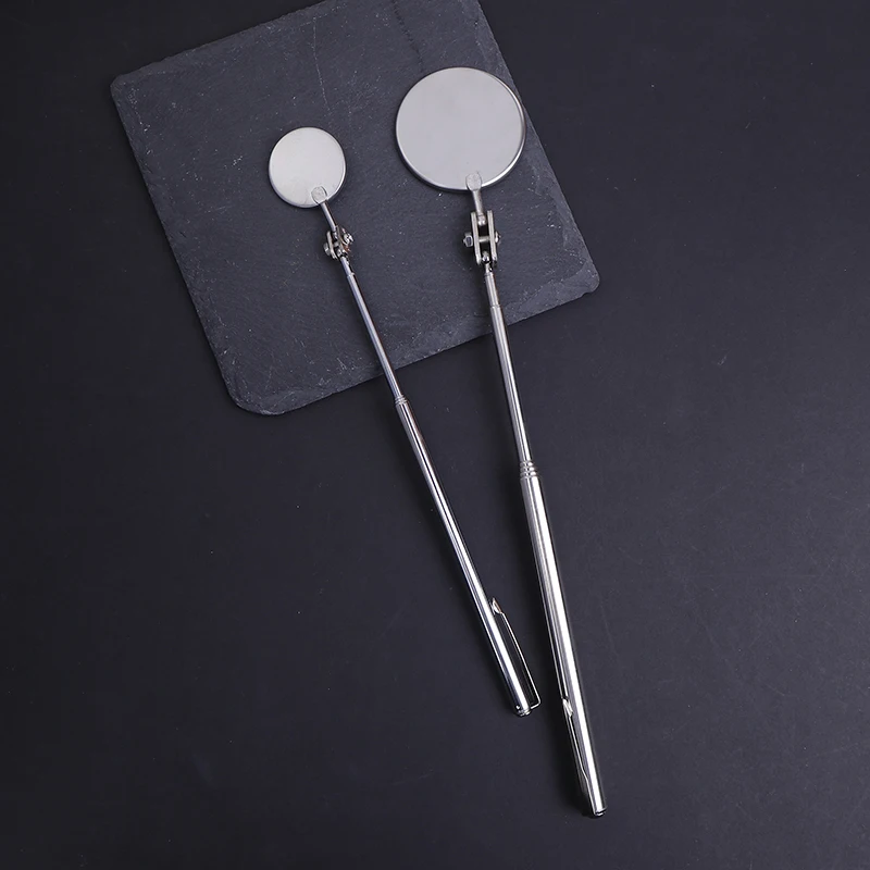 Pluma de observación de ángulo portátil para coche, lente de detección telescópica para coche, espejo redondo de inspección, 30/50MM