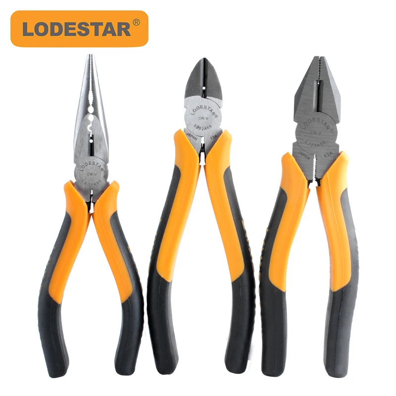 LODESTAR Multifunctional Universal Diagonal Plier Flat Nose Plier Hardware Tools Universal Wire Cutters Electrician Wire Plier