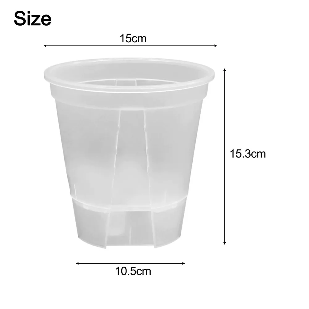 15PCS Self Watering Planters With High Drainage Holes For Succulents Herbs Orchids Indoor Balcony Garden Plastic Flower Pot Set
