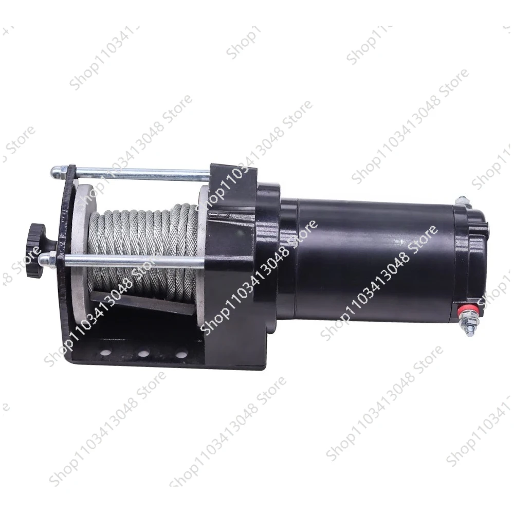 Car electric winch 12v24v car small crane car self rescue electric winch traction lifting