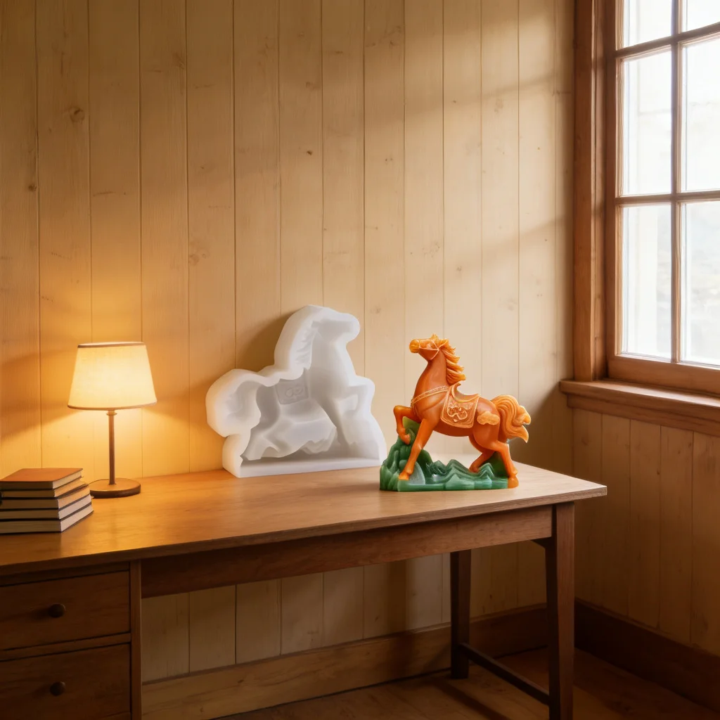 Molde de Silicona 3D de Caballo en Montaña, Molde de Silicona de Grado Alimenticio para Decoración de Pasteles, Molde de Chocolate Reutilizable para Hacer Fondant y Dulces