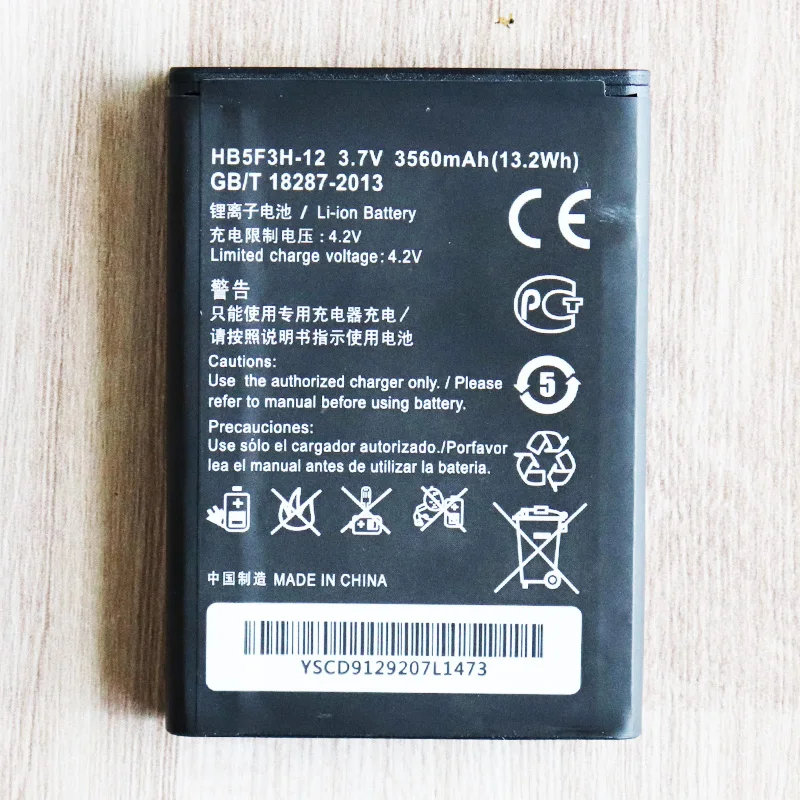 

5pcs 10pcs 20pcs 3560mAh HB5F3H HB5F3H-12 WIFI Router Battery For Huawei Ascend E5372T E5775 4G LTE FDD Cat 4 Battery