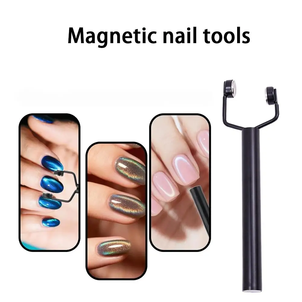 Strumento magnetico per unghie, penne magnetiche per unghie Stick magnetico 3D Magnetic Cat Eye Gel Polish Nail Art, per fai da te 3D magnetico, salone o casa