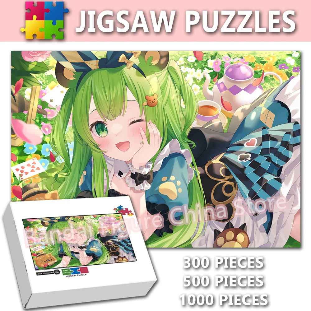 

Cute Cartoon Alice Girl 300/500/1000 Pieces Jigsaw Puzzles Disney Animation Puzzle Adults Kids Intellectual Diy Toy Gifts