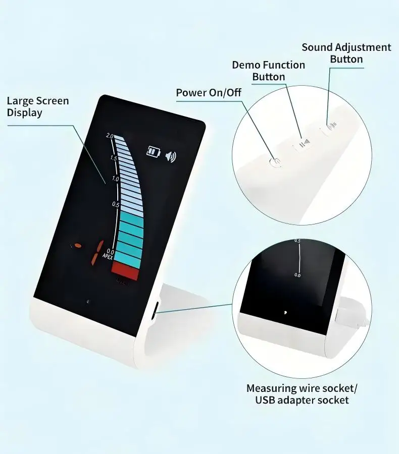 Dental Oral Root Canal Measuring  Length Ruler Mini Screen High Precision AL004 40'' LCD