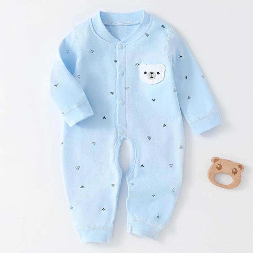 Baby Long Sleeve Jumpsuit For Girls Cotton Spring Autumn Winter Newborn Clothes Infant Rompers