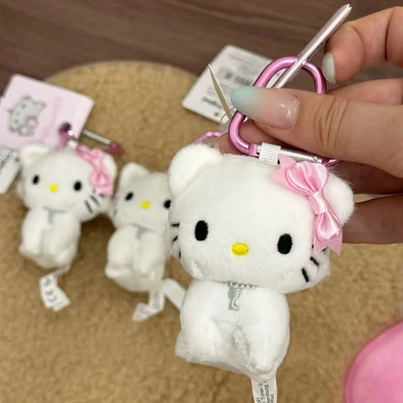 Sanrios Hello Kitty Charmmy Kitty Plüschtier Schlüsselanhänger Kawaii Girly Kätzchen Puppe Gefüllte Dekoration Rucksack Charm Freundin Geschenke