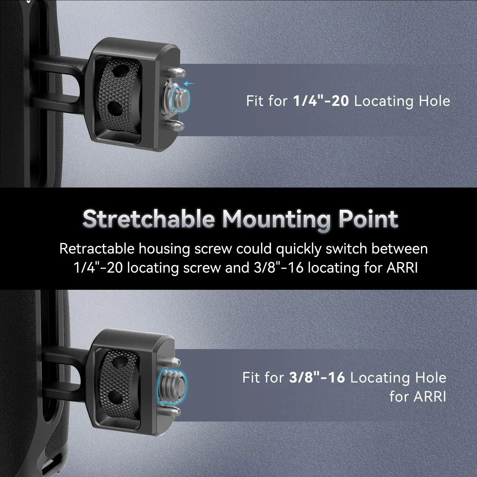 SmallRig Side Handle with Two-in-One Locating Screw 1/4