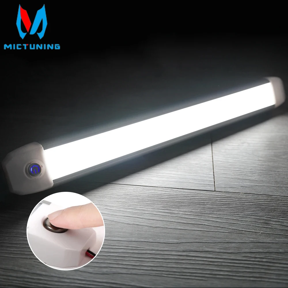 MICTUNING LED Bar Lights, Car Interior Led Light Bar Cabinet Light 17 Inch 12V With Touch On/Off For RV Van Truck Boat Caravan ﻿