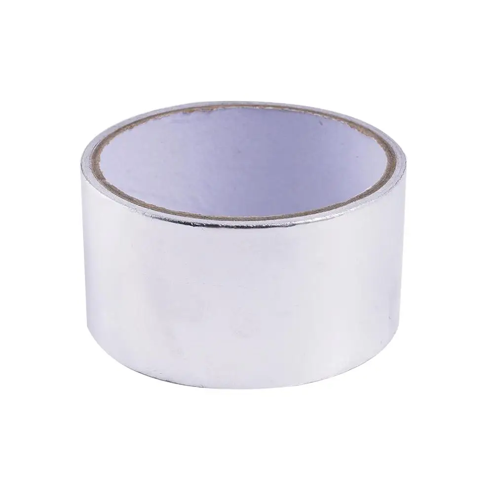 High Temperature Heat and Sound Wrap Tape Thermal Fiberglass Insulation Heat 5mx5cm Exhaust Reflective Band Silver T P3J6