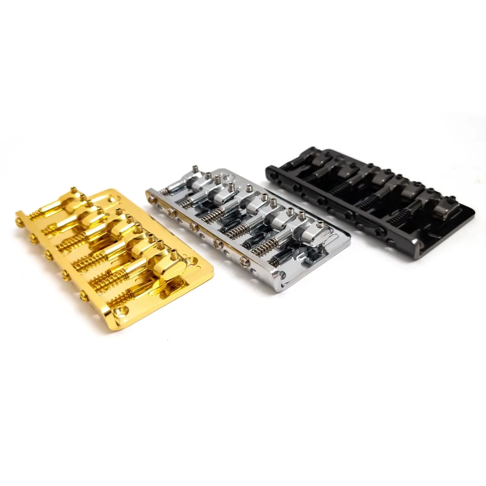 5 String Fixed Bass Guitar Bridge Replacement for Ibanez GIO5 GSR Style Electric Bass Upgrade Parts Gold Chrome Black