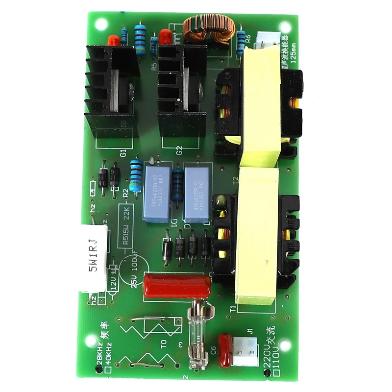 منظف محول التنظيف بالموجات فوق الصوتية ، عالية الأداء ، لوحة سائق الطاقة ، 2X ، 100 واط ، 28 كيلو هرتز ، 220 فولت التيار المتناوب