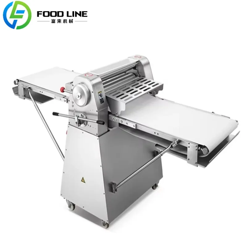 آلة ضغط المعكرونة التجارية المخصصة معدات ضغط العجين ذات السعة العالية للمعكرونة الطازجة مع إعدادات سمك قابلة للتعديل