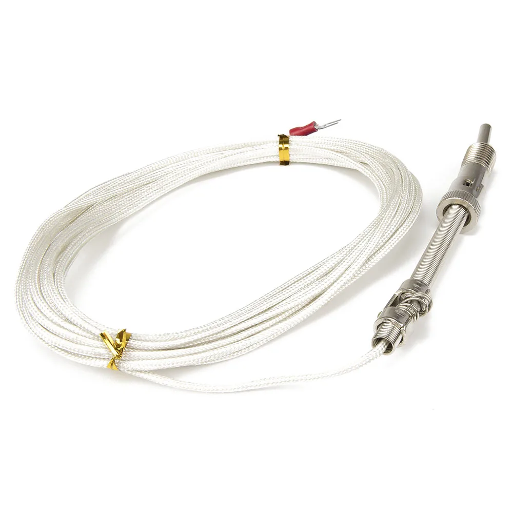 FTARS01 K E type 5m fibreglass braided cabel M12 pressure spring 32mm sleeve length thermocouple temperature sensor WRNT WRET