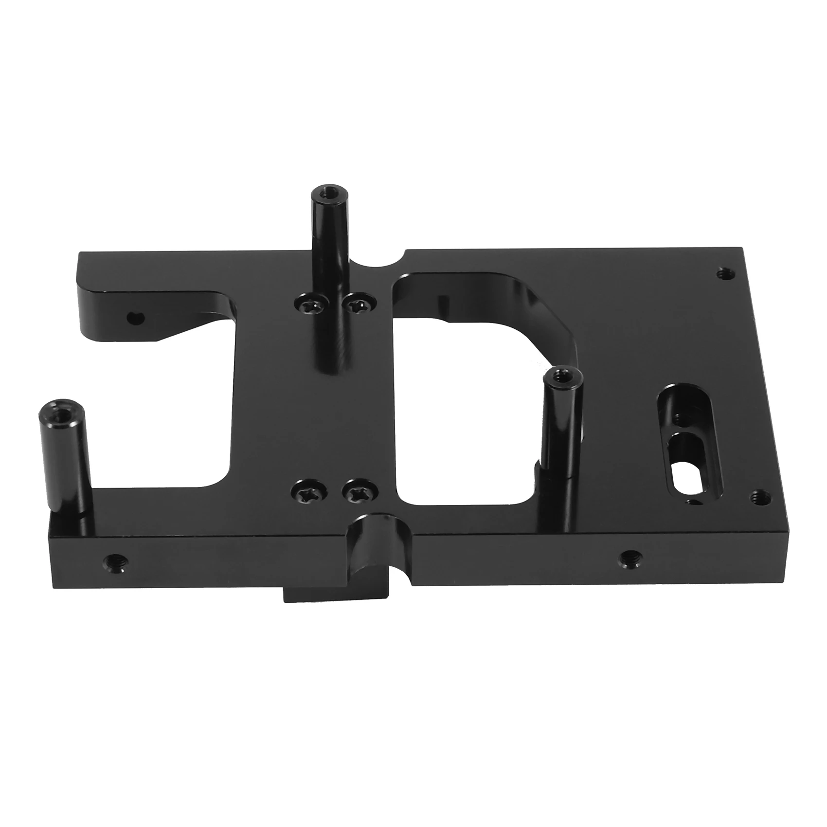 Rc Car Metal Steering Servo Warehouse Fixed Mounting Bracket for Wpl B14 B24 C14 C24 Q65 Mn D90 D99S Mn45,Black