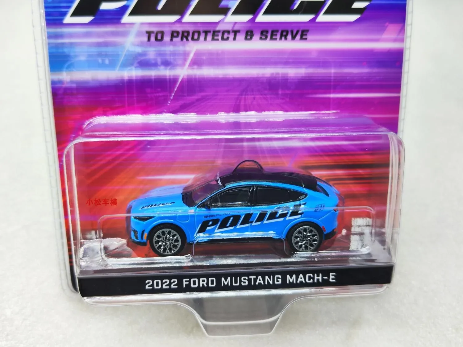 GreenLight 1:64 2022 Ford Mustang Mach-E Police GT Performance Edition - All Electric Program Test Vehicle Alloy Car Model