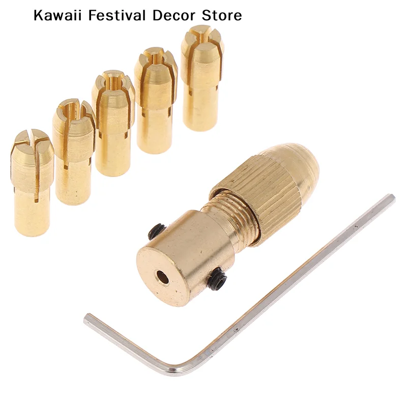 【K】Mini Drill Chuck Mandril Cartridge Engraver Collet Chuck Electric Motor Shaft Fixture Clamp 0.5-3.0mm Quick Change Chuck