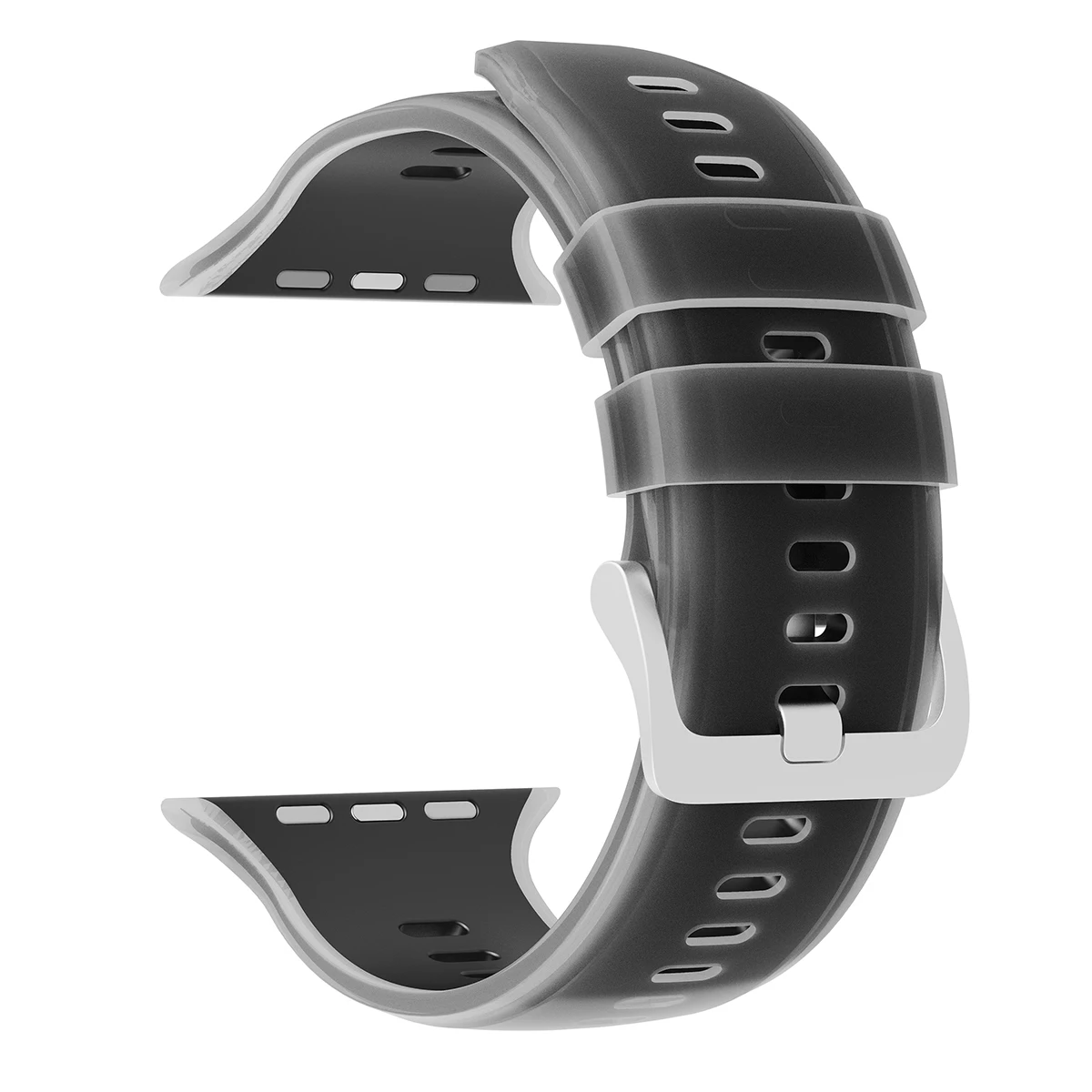 Durchscheinendes Silikonarmband für Apple Watch Ultra 3/2 49mm 46 45 44 42mm Sportarmband für iWatch S11 10 9 8 7 SE3 Ersatzarmband – Detail 16