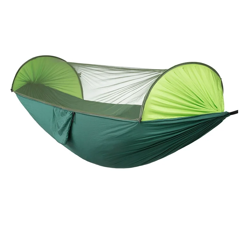 Outdoor Hammock with Mosquito Net, Breathable Double Camping Park Forest Camping Self-Driving Tour Anti-Mosquito Rollover Bed