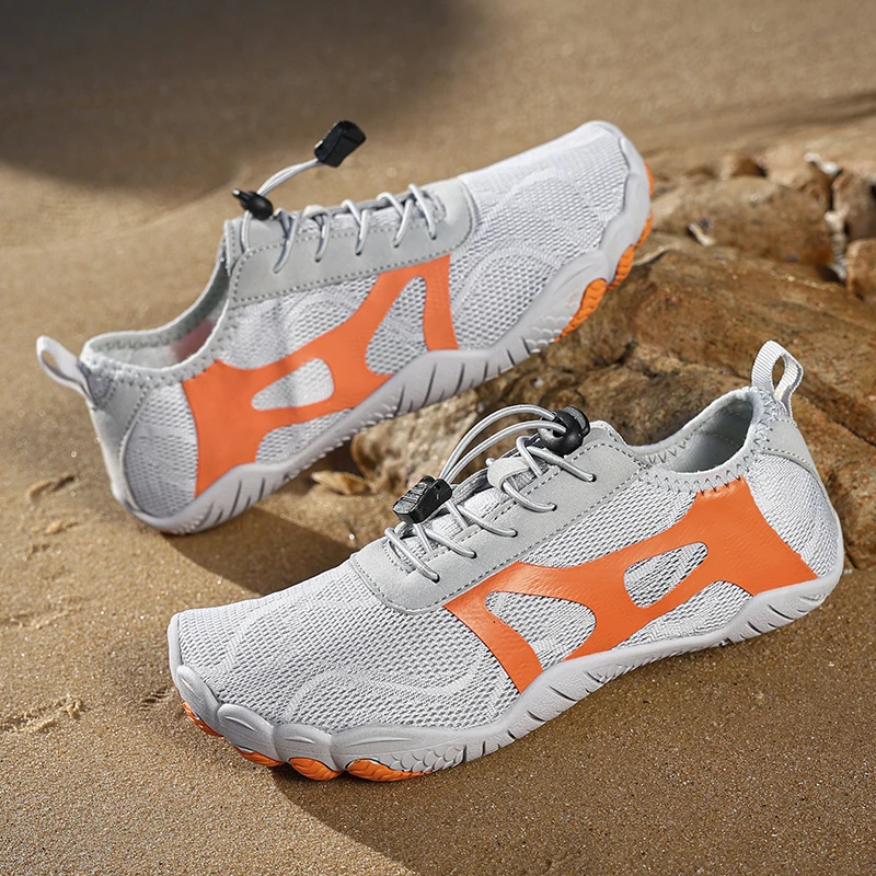 

Mens Beach Water Shoes Fishing Lightweight Soft Upstream Drifting Sneakers Five Finger Anti Slip Outdoor Wading Shoes Unisex