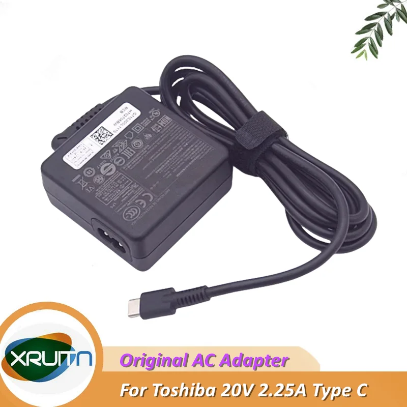 

Original PA5279U-1ACA 20V 2.25A 45W Type-C AC Adapter Charger For Toshiba TECRA X40-D-10 PORTEGE X20W 15V 3A Laptop Power Supply