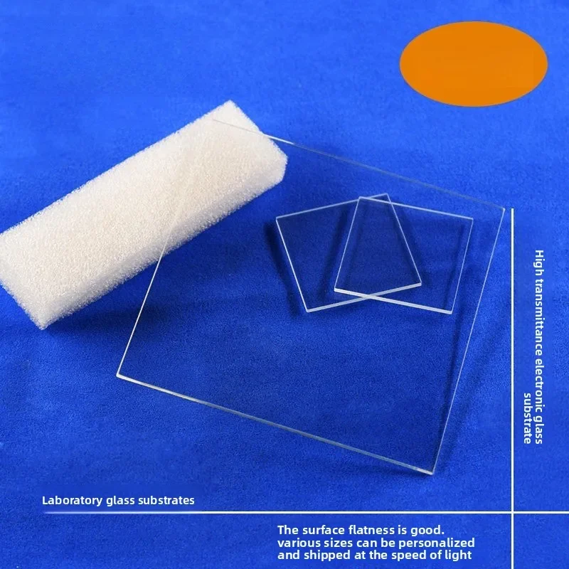 Ultra Clear White Glass Substrate 50x50x1.1mm, 50Pcs, Glass Plate for Aquarium & Lab Experiment