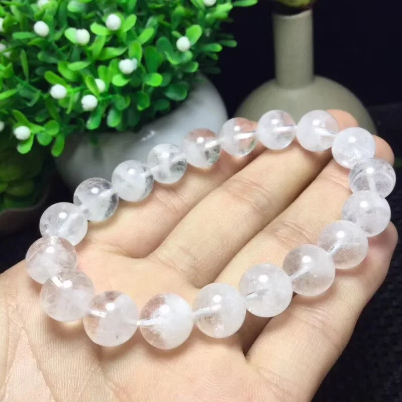 

White Ghost Natural Crystal Bracelet Ghost Pattern Bracelets Lucky for Women Men Single Crystal Fashion Jewelry