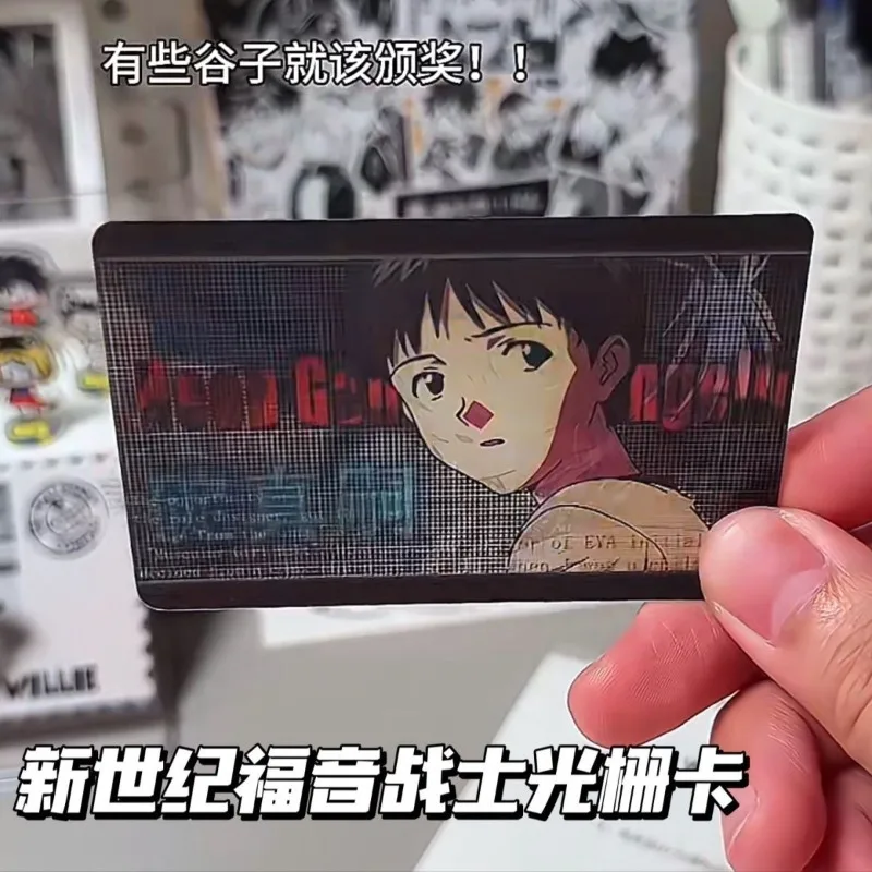 

EVA Cards Shinji Rei Asuka Langley Soryu Anime Figures Cartoon Grating Card Bookmark Goods Toy Christmas Gifts Anime Merchandise