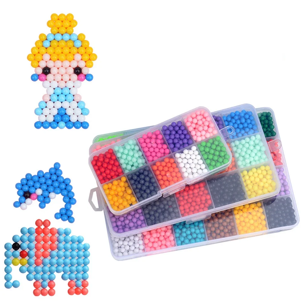 DIY Beads Set Perlen Tool Creativity Magic Water Beads Pegboard Arts and Crafts for Kids Toys Girls Children Gift 5 7 10 years