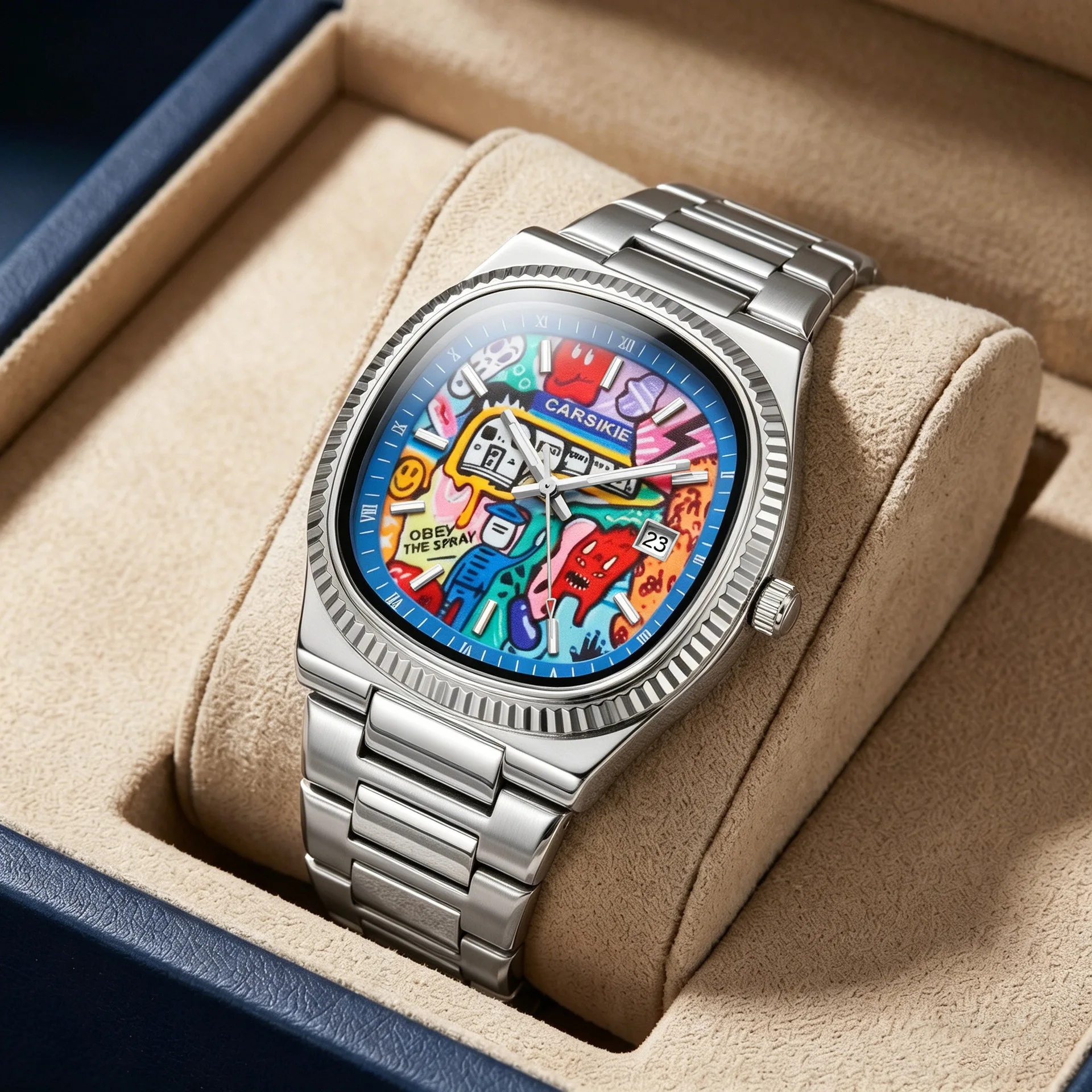 

Hot Cartoon Creative Animation Quartz Men Watch Dial Top Casual Sport Steel Top Sport Men Watch Business AAA Male Clock Relogio